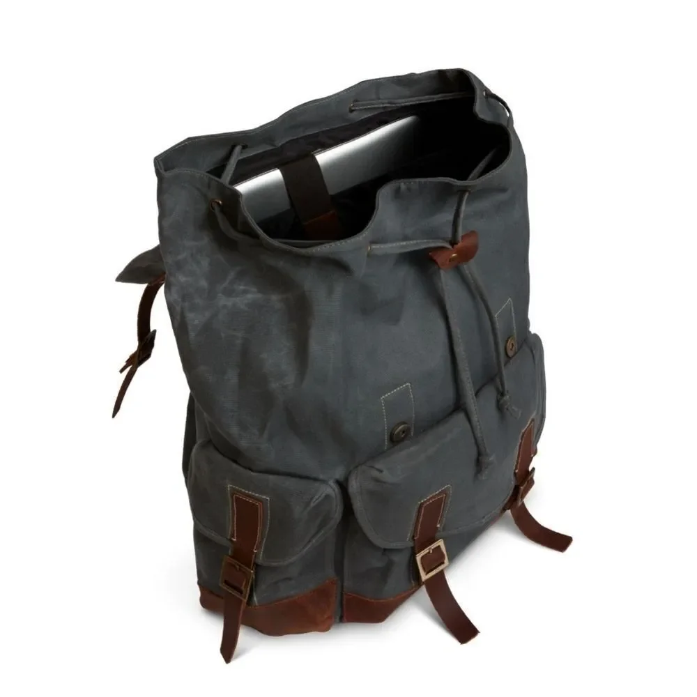 Uncharted 1 2 Drake Canvas Backpack Bag Figure Fits Laptop Sony Naughty Dog NEW
